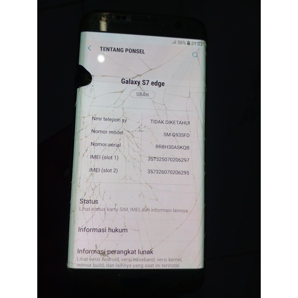 samsung s7 edge sein minus lcd bisa pake