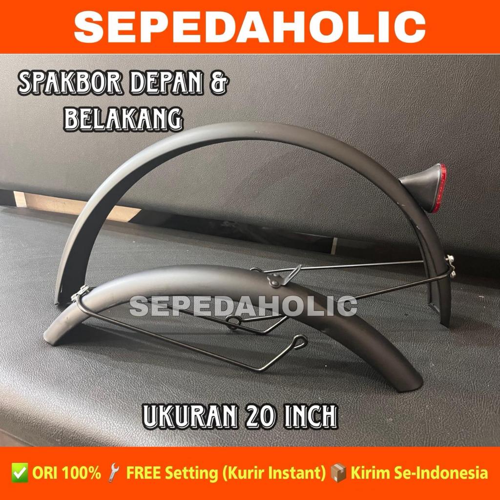 Spakbor Sepeda Lipat 16 & 20 Inch Besi Set Universal BMX Mini SEPEDAHOLIC