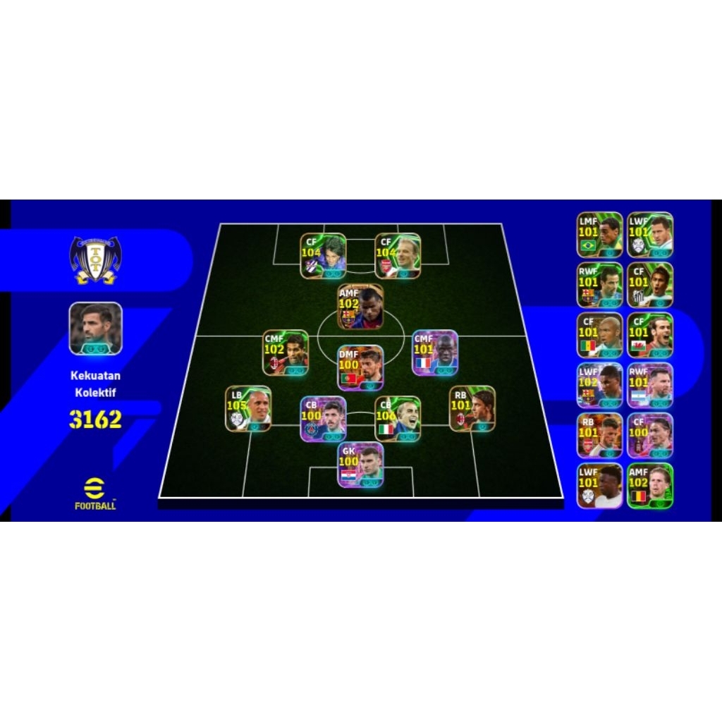 AKUN EFOOTBALL 2026 LEGEND BATITUSTA FT DANNIS BERGKAMP X RIVALDO