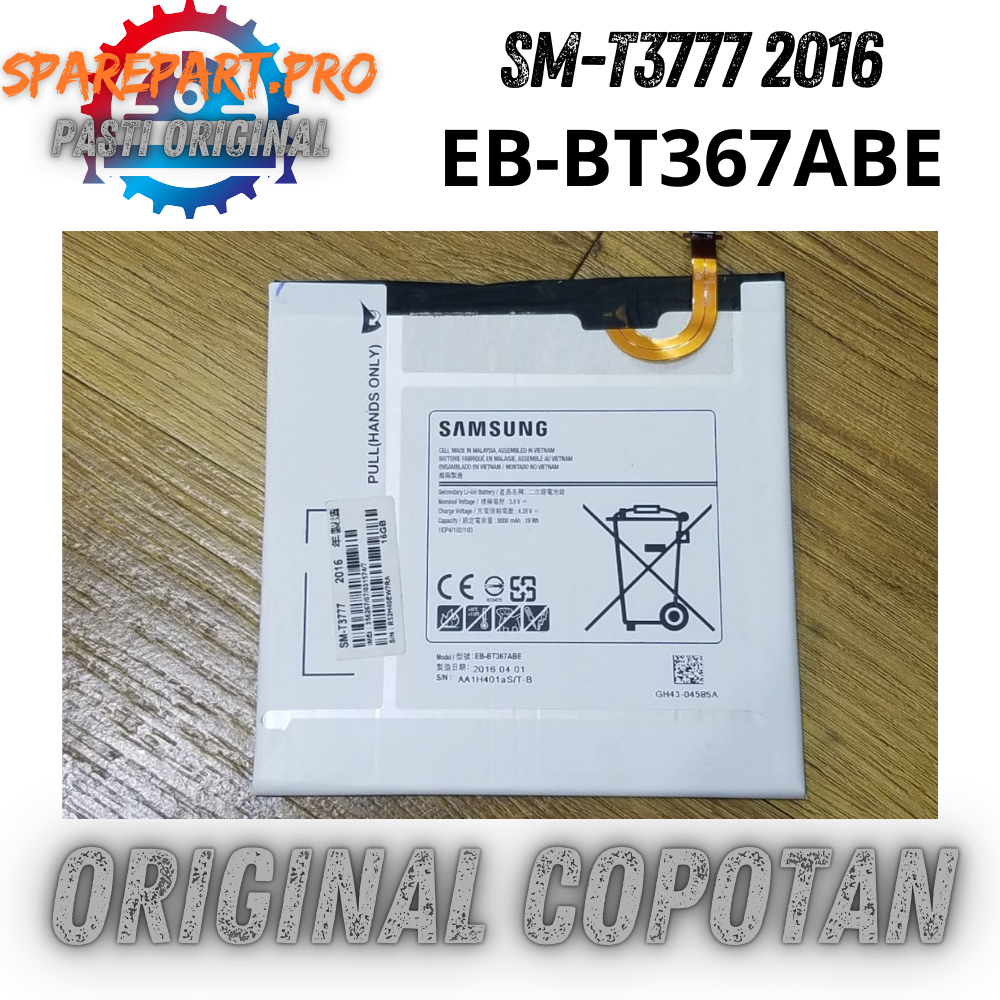 BATERAI SAMSUNG TAB E 8INC SM-T3777 EB-BT367ABE ORI COPOTAN