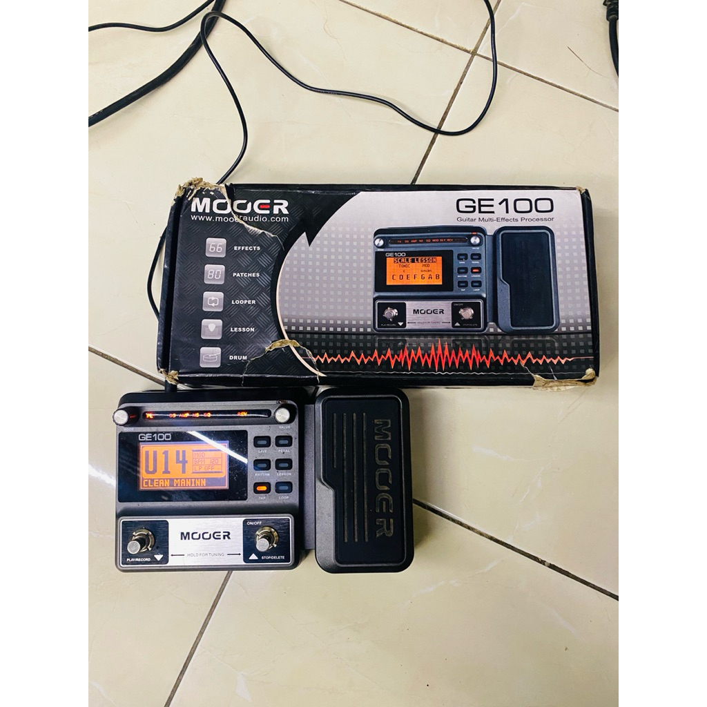 efek gitar mooer ge100 bekas murah