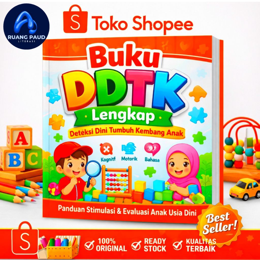 BUKU DDTK | BUKU DETEKSI TUMBUH KEMBANG ANAK | BUKU TK, PAUD