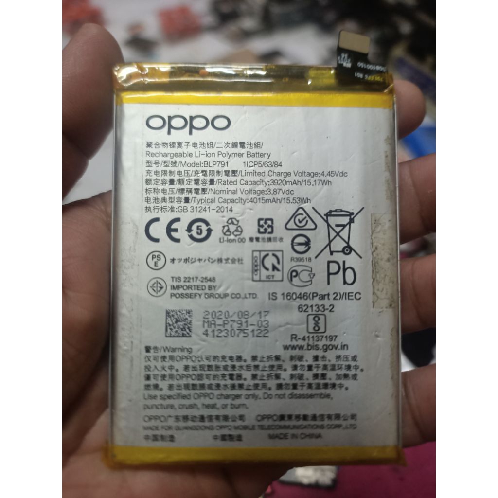 Batrei Ori Copotan Oppo Reno 4