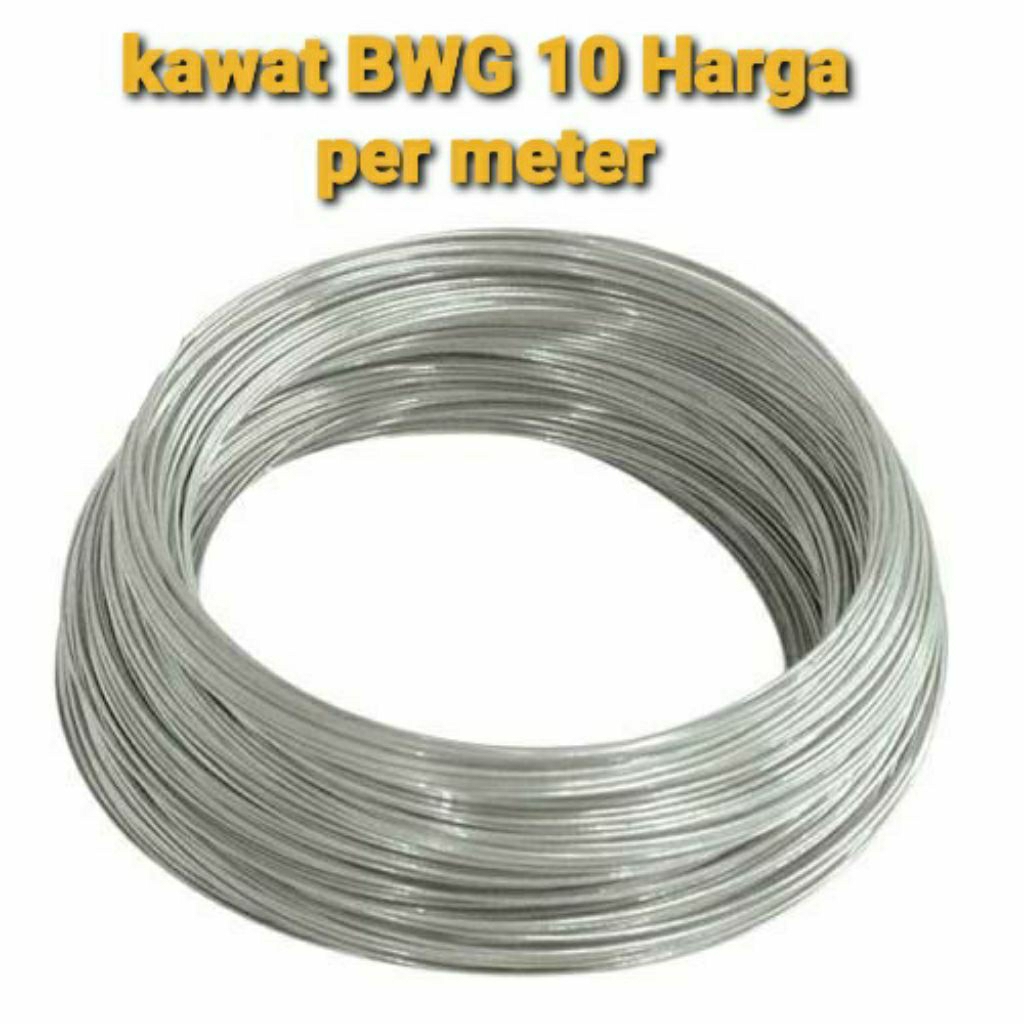 kawat bwg 10 kawat galavanis 3.4mm kawat jemuran