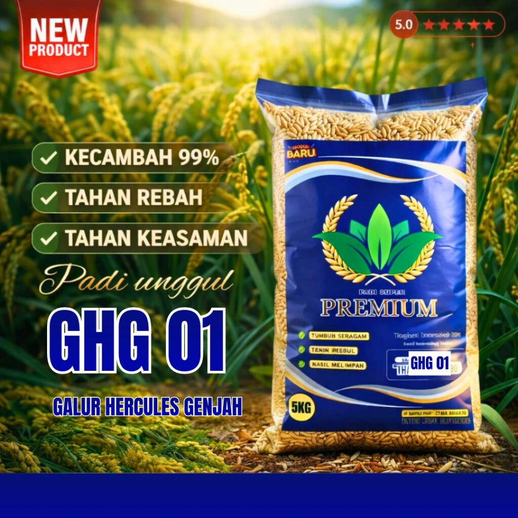 Benih padi ghg Galur Hercules genjah 5kg