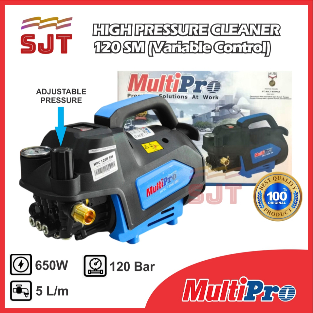 Jet Cleaner Multipro HPC 120R SM Variable Speed | Mesin Cuci Motor & Mobil Tekanan Tinggi
