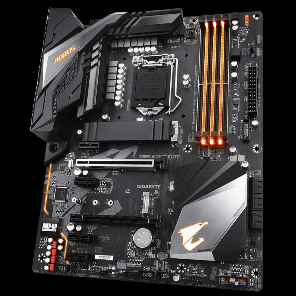 Mobo Gigabyte Z390, z370 Aorus Elite Intel gen 8 Dan 9 ASRock