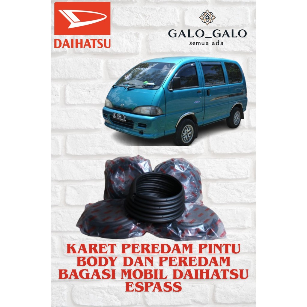 KARET PEREDAM PINTU BODY DAN BAGASI MOBIL DAIHATSU ESPASS