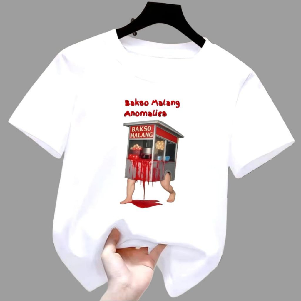 A.B.P COLECTIONS /Kaos Atasan Anak Dan Dewasa Unisex Gambar BAKSO MALANG ANOMALIES