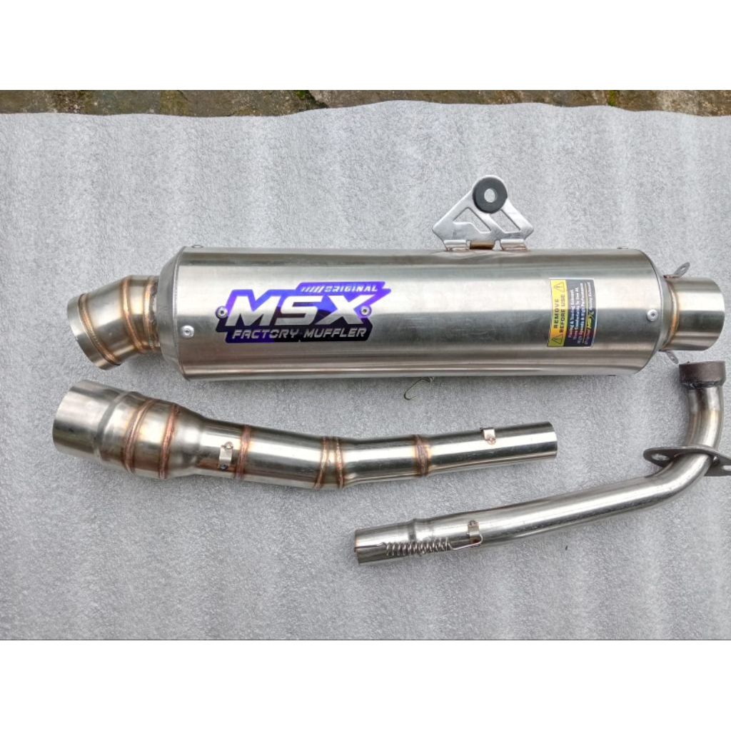 knalpot original msx jenong dos panjang 30cm dpj vega Jupiter grand revo karisma blade supra shogun 