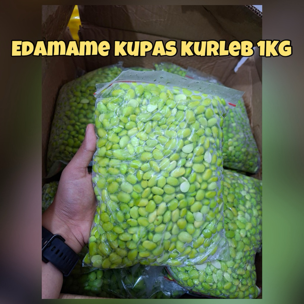 EDAMAME KUPAS KURLEB 1kg// FROZEN FOOD KHUSUS INSTAN AREA SEMARANG KOTA