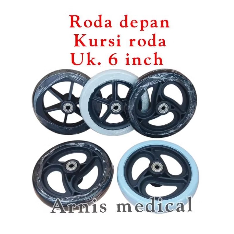 Roda kecil depan kursi roda,sparepart kursi roda