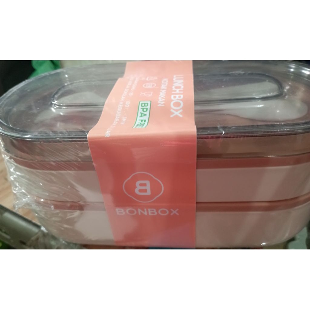 kotak makan bonbox 2 tingkat