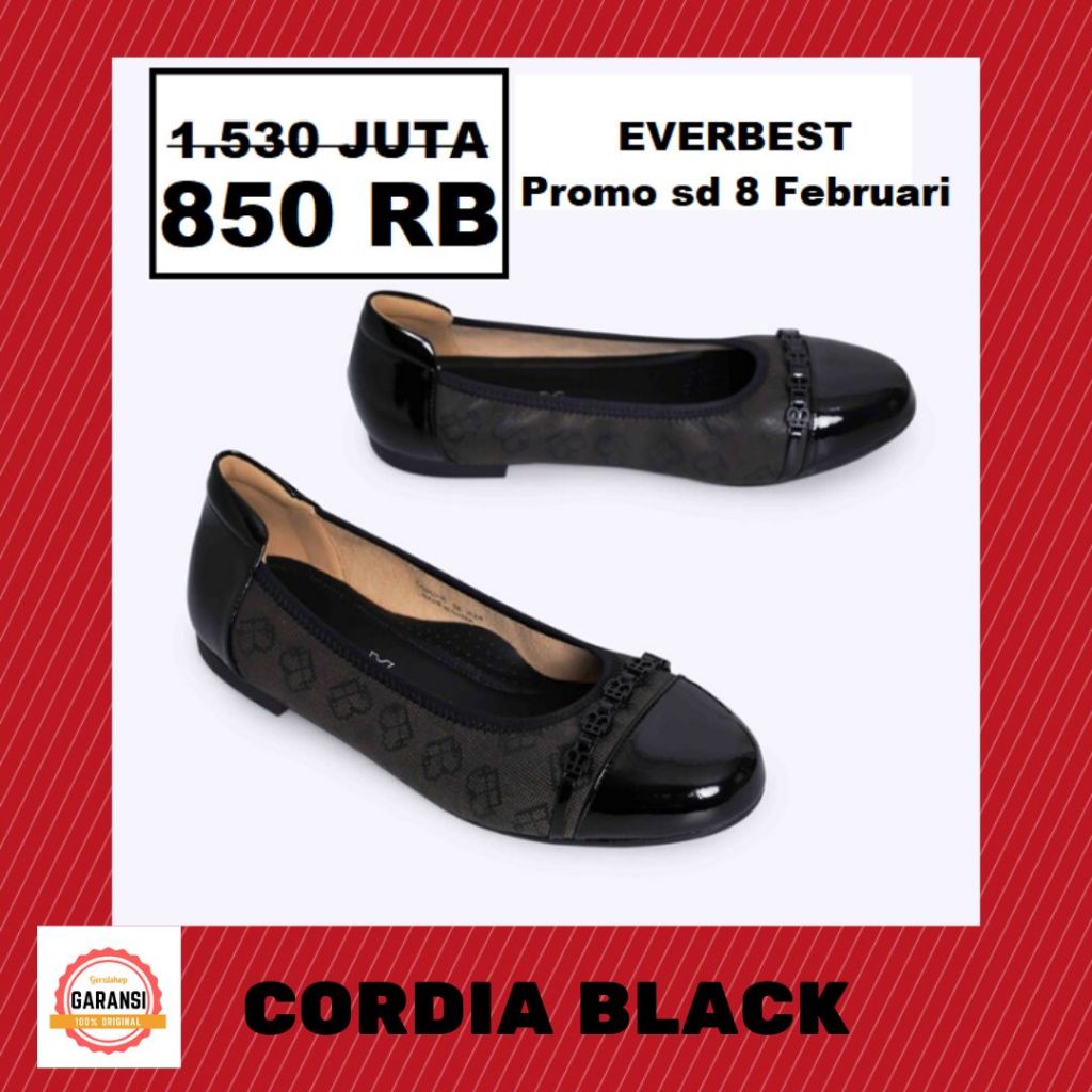 Sepatu flat wanita seri CORDIA Everbest sale original 100%
