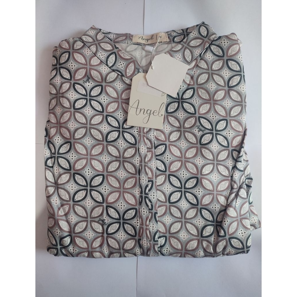 Sofia Dress M Kawung Grey Atelier Angelina