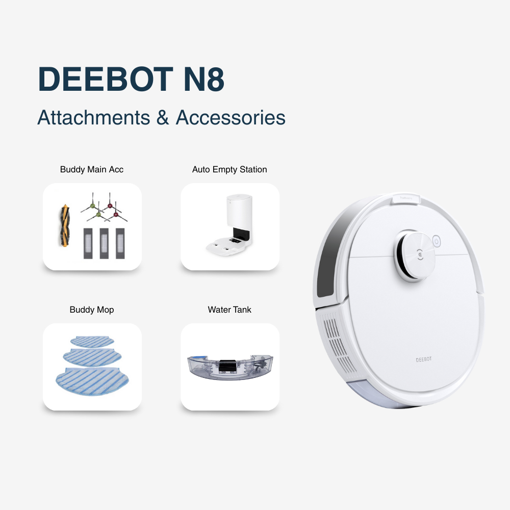 Ecovacs DEEBOT N8/N8 PRO Attachments & Accessories