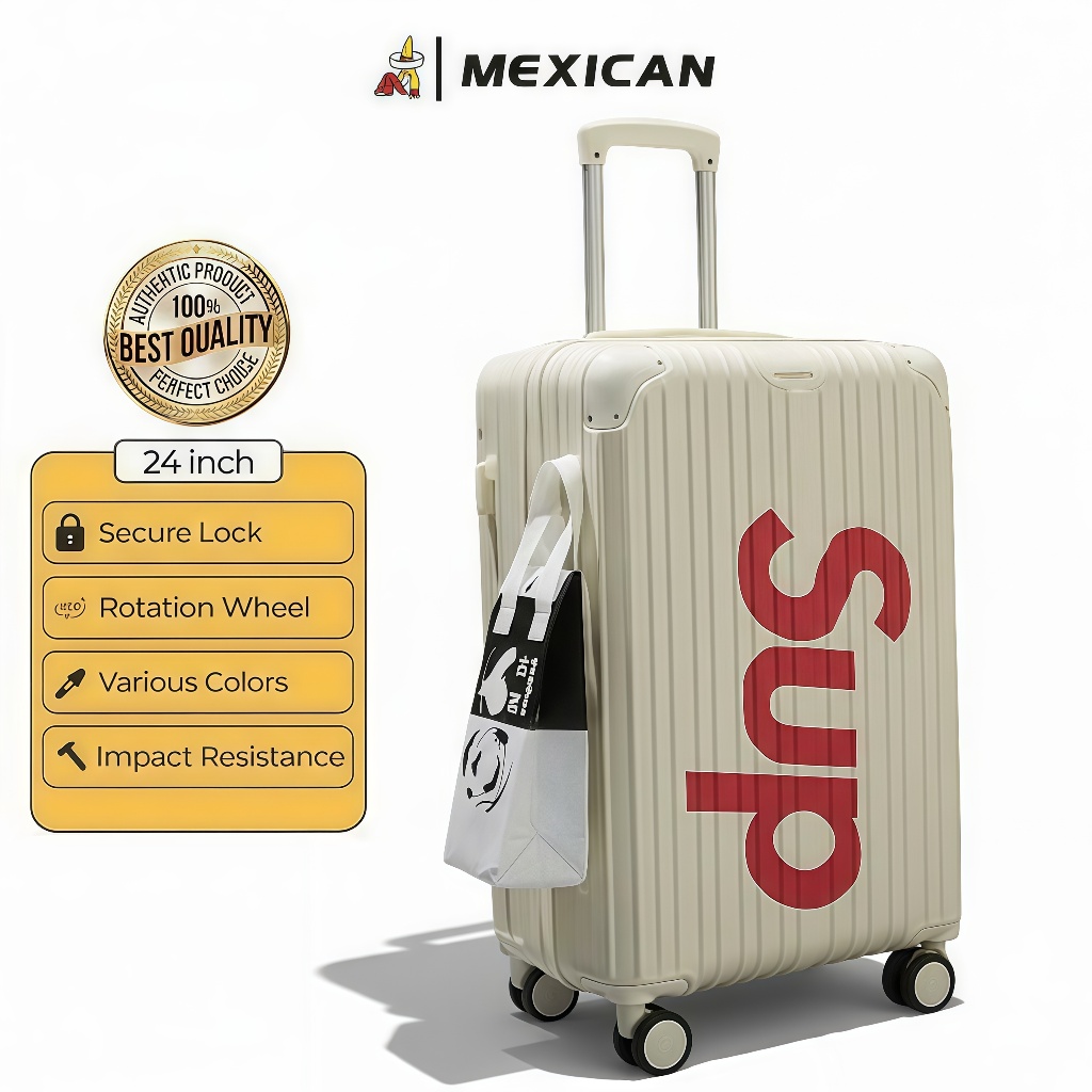 Mexican Koper 20 Inch Koper Kabin Bagasi Koper Tas Travel Polo Besar Anak Perempuan Kabin 24 Inch Ko