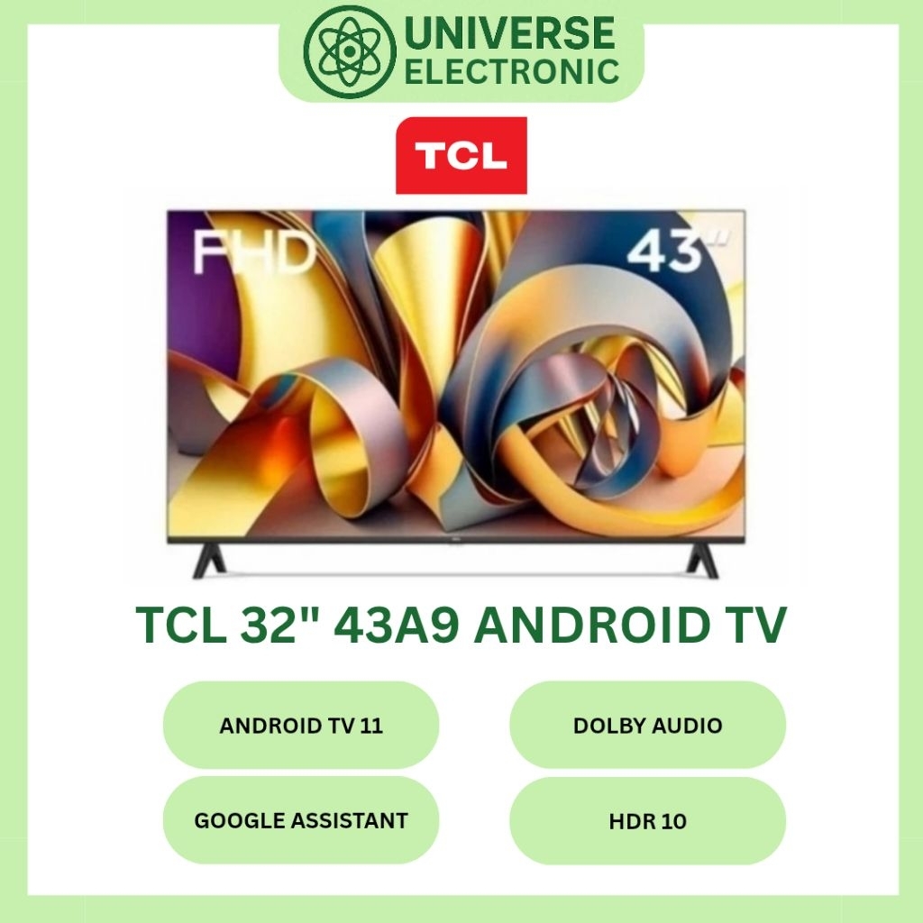 TCL 43A9 FULL HD LED ANDROID TV 43 Inch