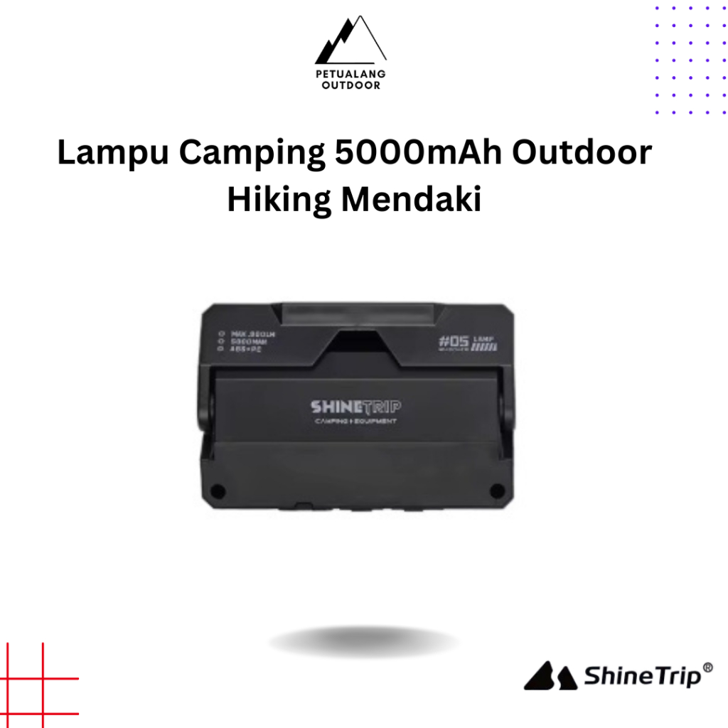 Shinetrip A565 Lamp Camping 5000mAh Lampu Multifungsi Outdoor Hiking Mendaki