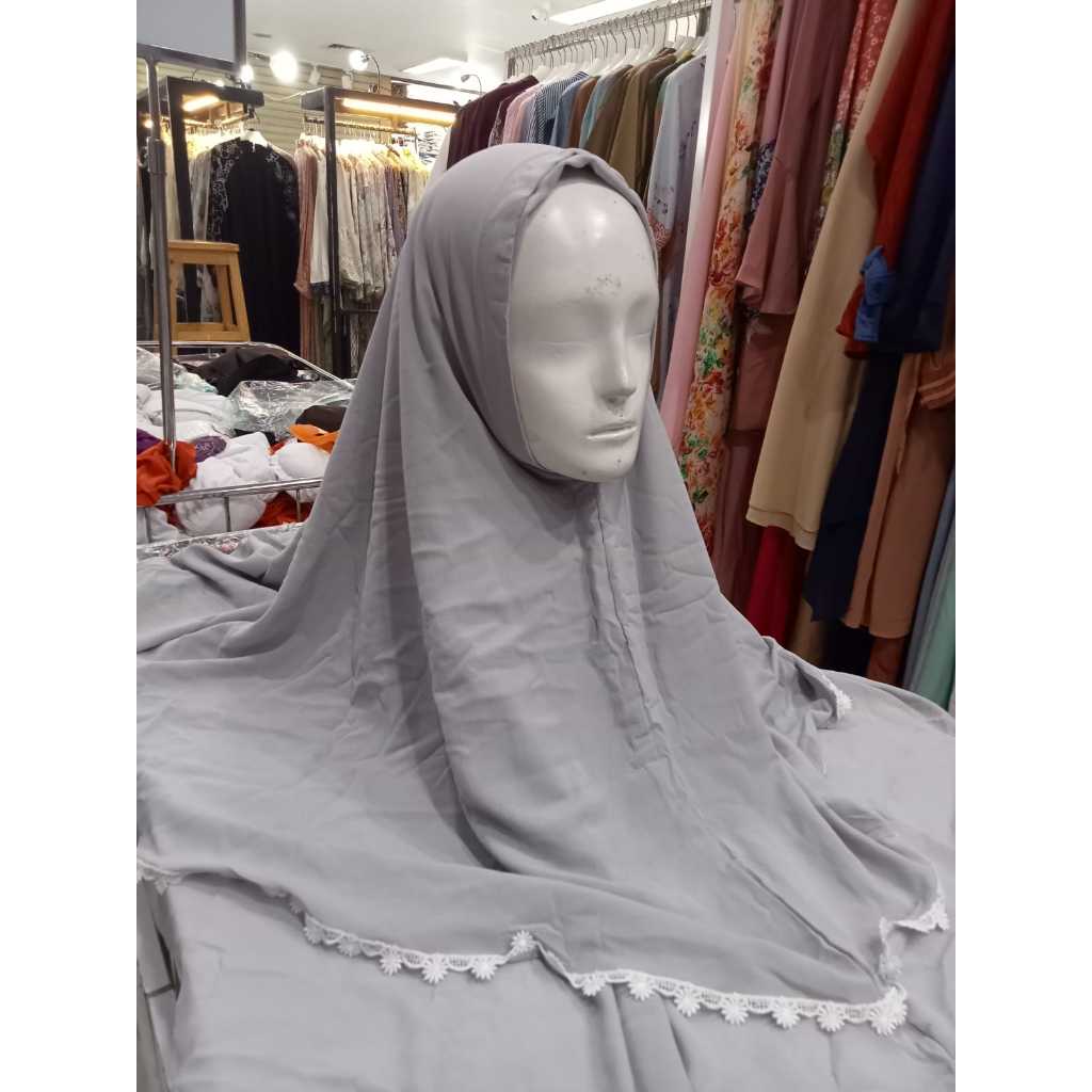 BERGO MEZORA SYAR'I JEEVANA SYAR'I-KHIMAR MAYLE MEZORA WARNA ABU