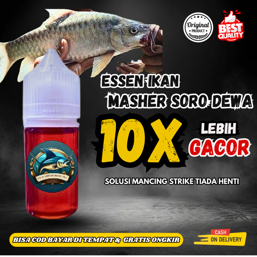Raja Umpan Mancing Essen Udang Salmon 10x Lebih Gacor terlariiss untuk ikan Masher Soro Ikan Dewa