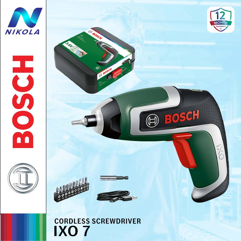 Cordless Screw Driver IXO 7 Obeng Baterai BOSCH