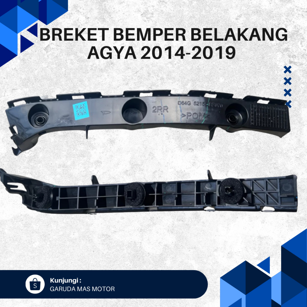 BREKET BEMPER BELAKANG AGYA 2014 - 2023 ORIGINAL