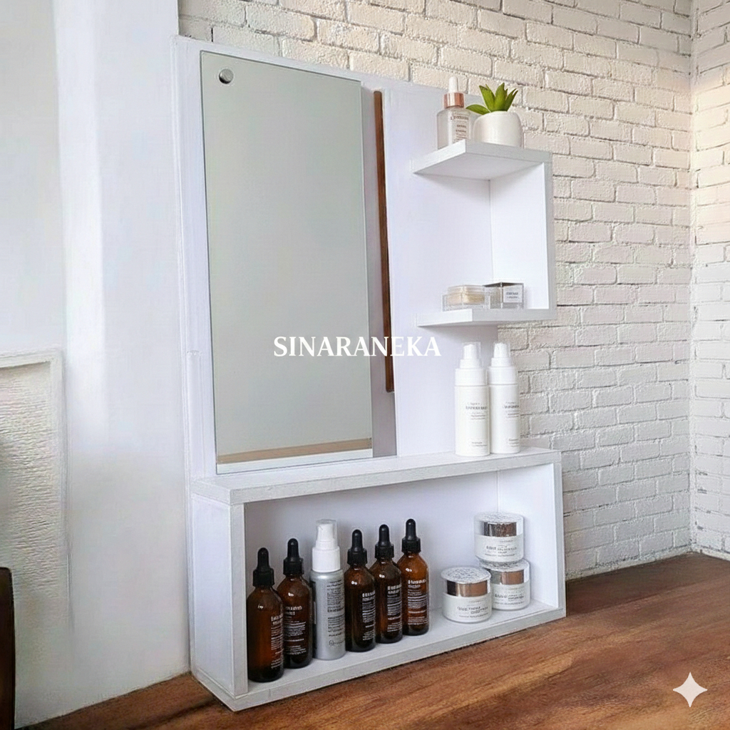 Meja Rias Kosmetik 40x25 Rias Gantung / Meja Kosmestik Rias Mini Serbaguna