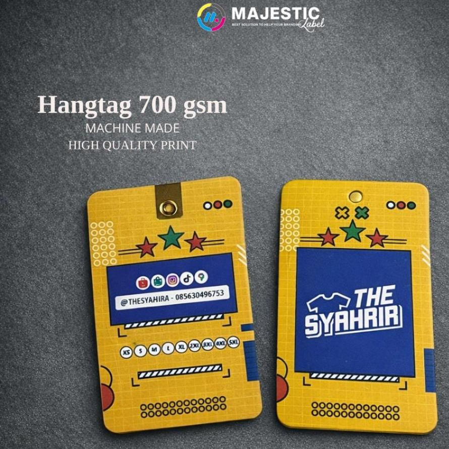 FREE DESAIN Hangtag Label Baju Custom untuk Branding Produk Fashion | Hang Tag Baju Custom Desain