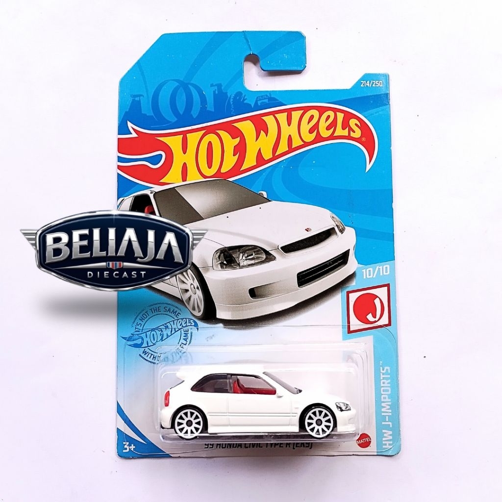 HOT WHEELS 99 HONDA CIVIC TYPE R (EK9) WHITE HW J IMPORTS
