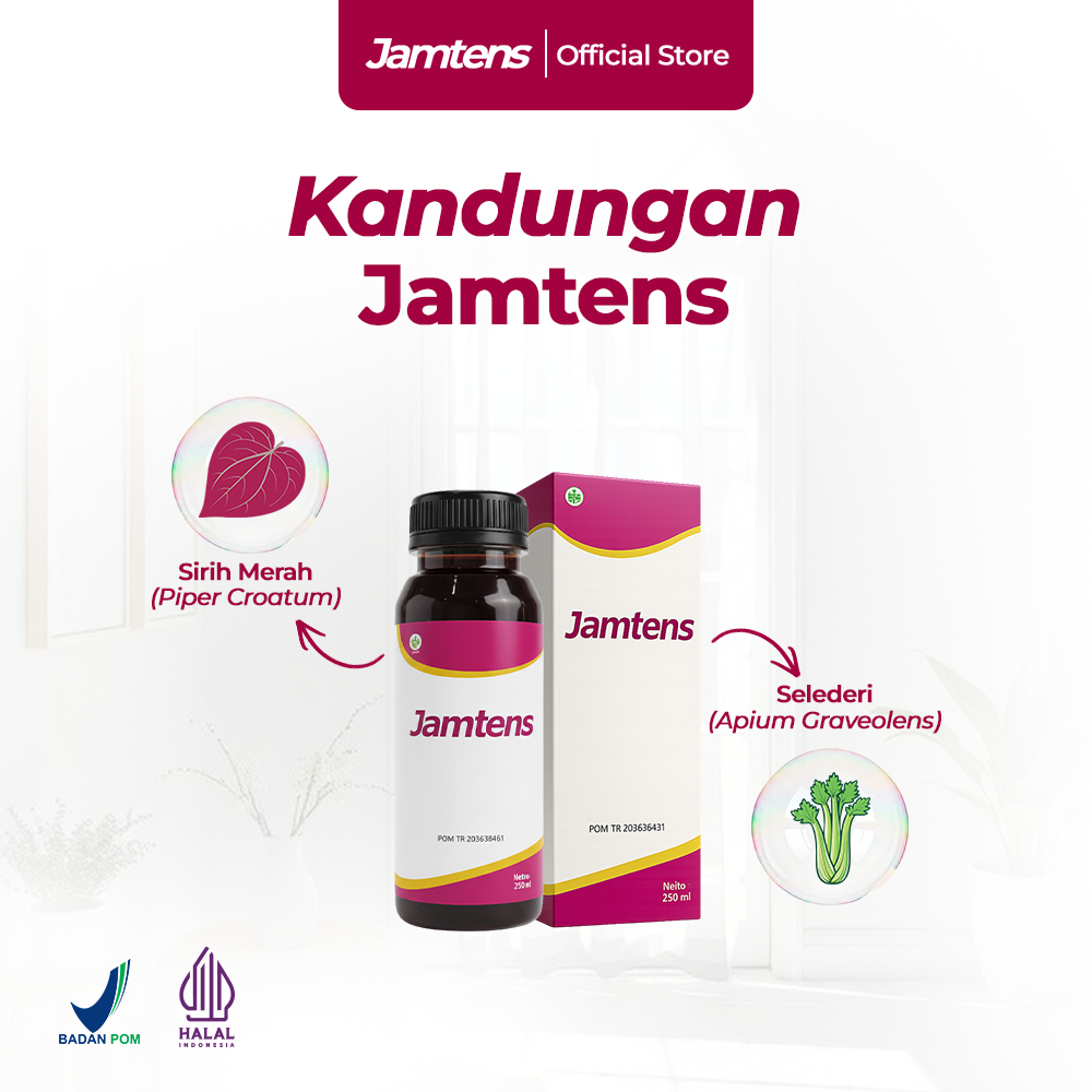 Jamtens Herbal Fermentasi Fitobiotik / Pitobiotik Minuman Kombinasi  Herbal Sirih Merah & Seledri - 