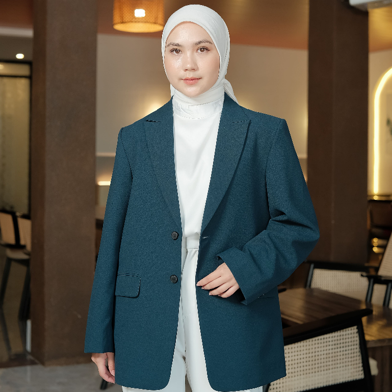 Jaraas - Teal Color Blazer