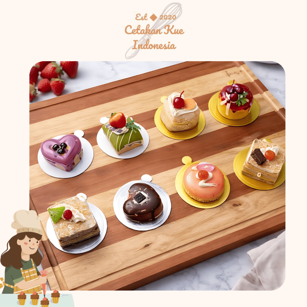 (CKI) Premium Tatakan Kue Tiramisu Donat Alas Kue Donat Putih Tatakan Kue Cheese Cake Mini Round Cak