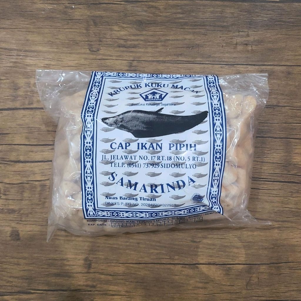 Krupuk kuku macan cap ikan pipih