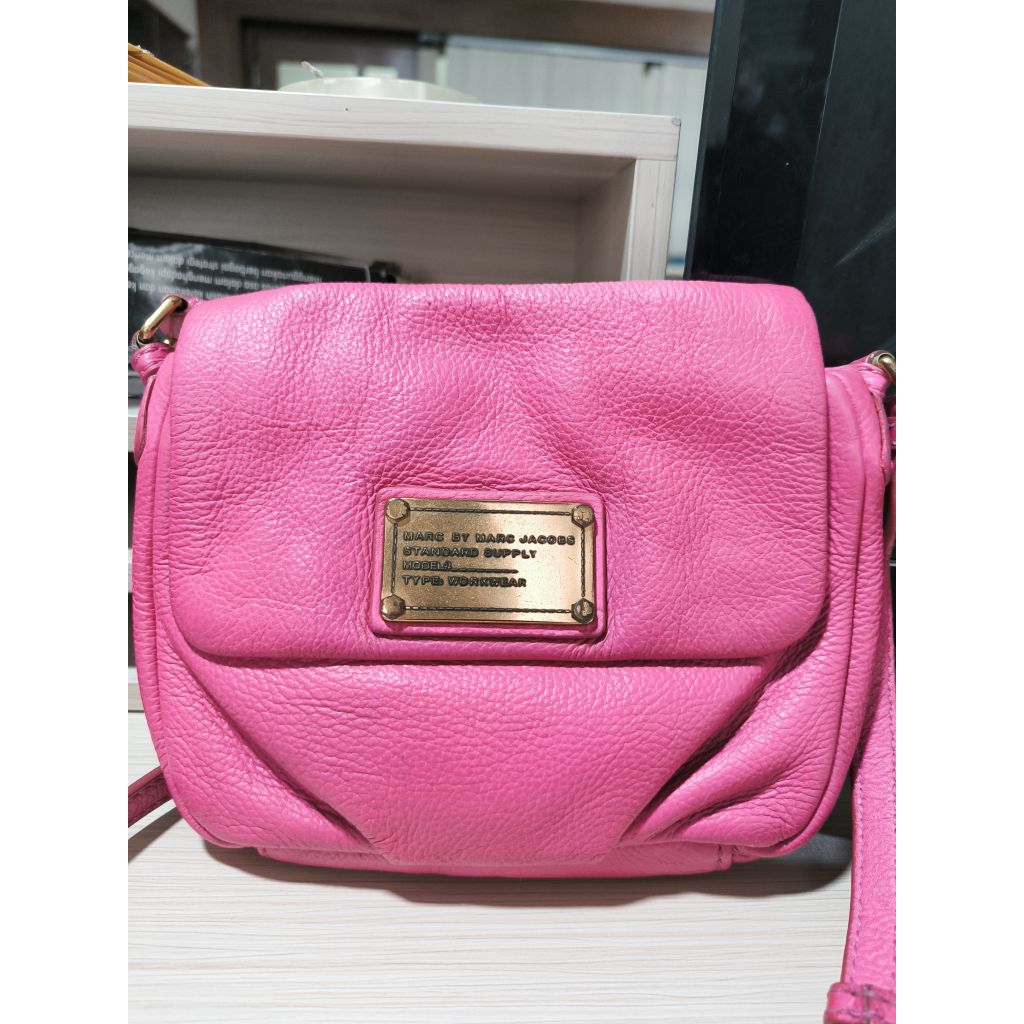 preloved marc jacobs mini sling crossbody bag pink