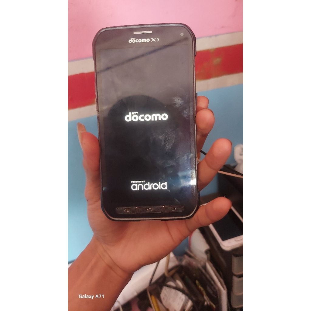 Samsung S5 active mentok di logo