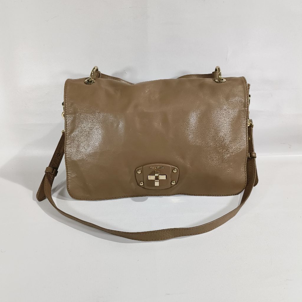 tas kuli messenger meong meong mi*miu vintage authentic