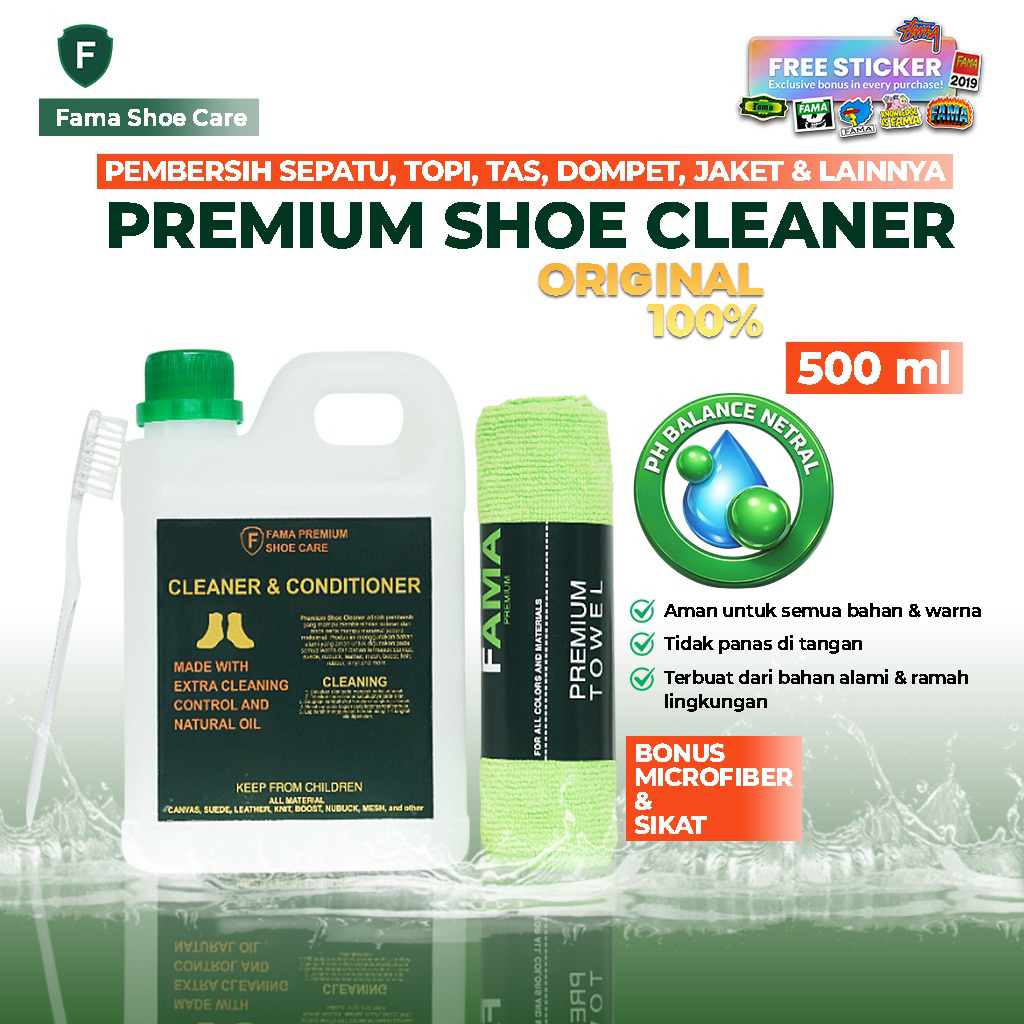 FAMA-Shoe Cleaner 500ml-pembersih sepatu-sabun sepatu-Fama Shoes Cleaner-Fama Shoe Cleaner