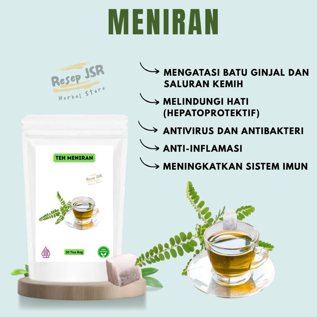 TEH CELUP DAUN MENIRAN | ISI 30 KANTONG CELUP