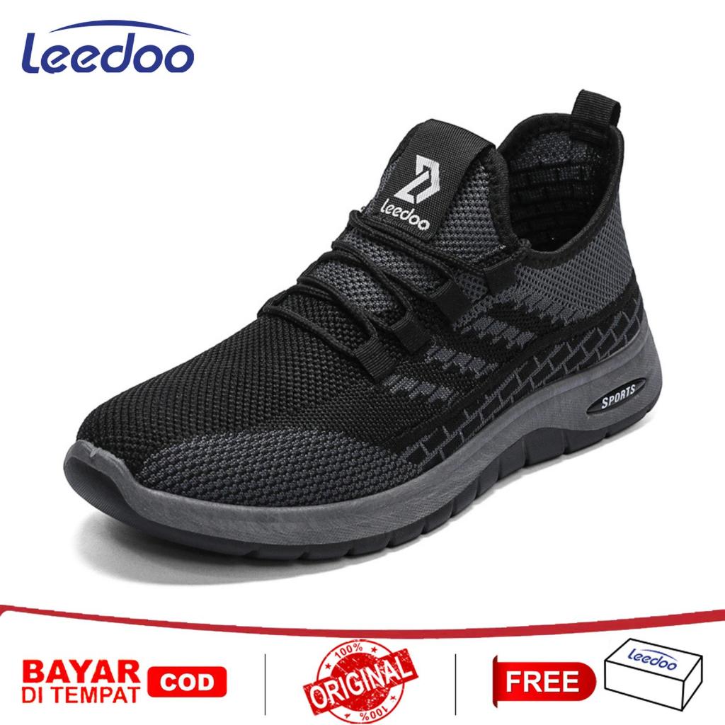 Leedoo Footwear - Sepatu Sneakers Pria Casual Sepatu Jogging Olahraga Santai Sepatu Kerja Casual
