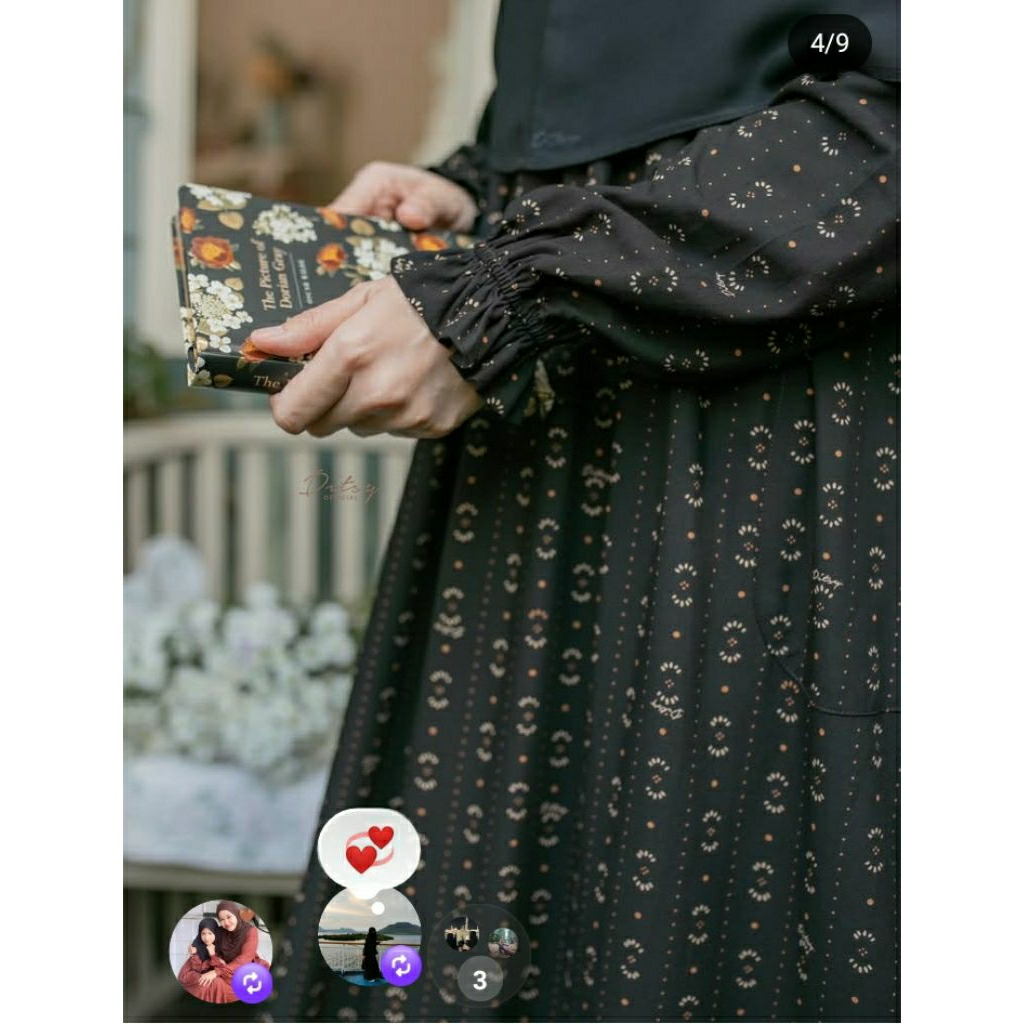 Ditsy Official edisi februari 2026, Little long chick sage pajamas size 4, Breea pitchblack nightgow