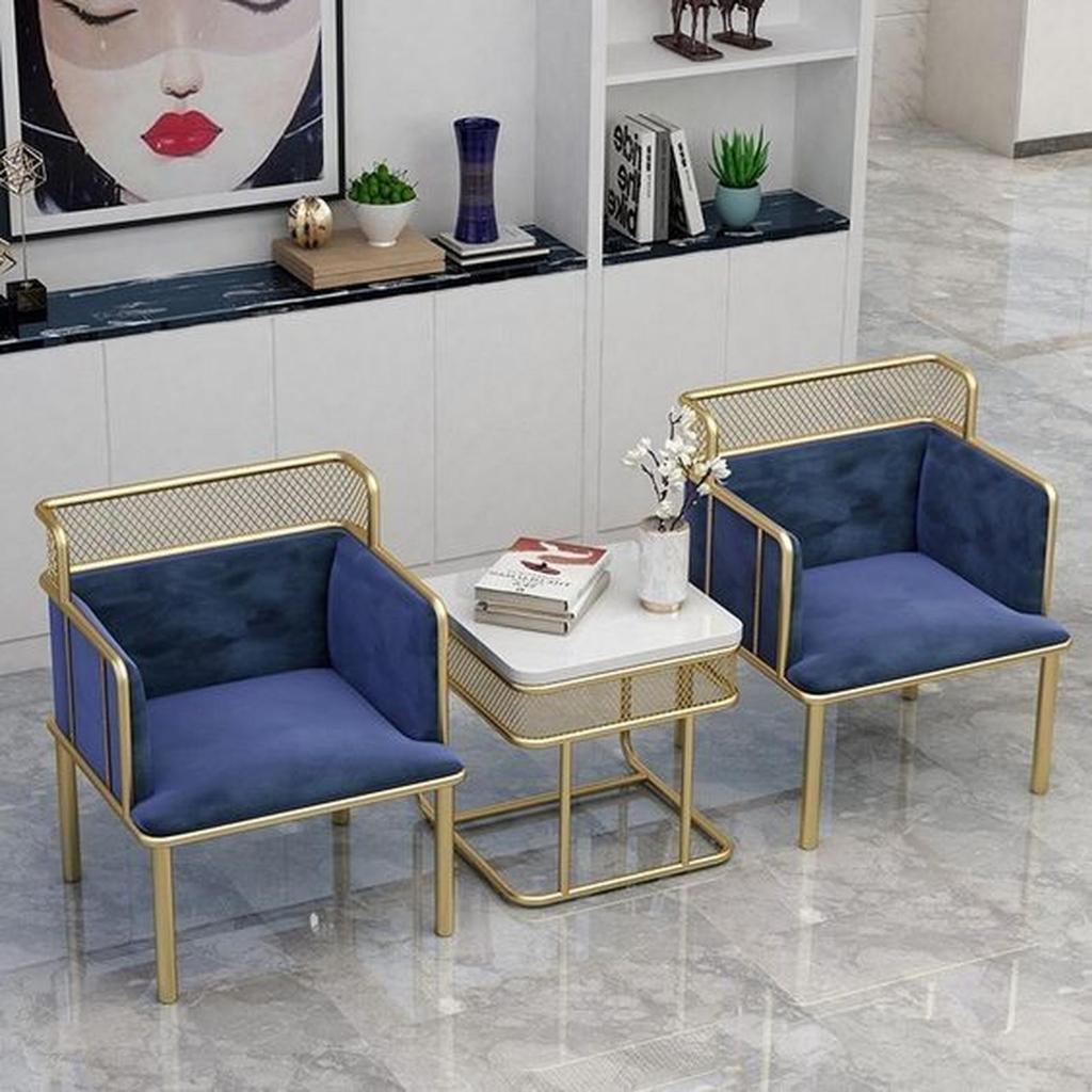 Kursi teras set meja marmer / kursi stainless / kursi mewah