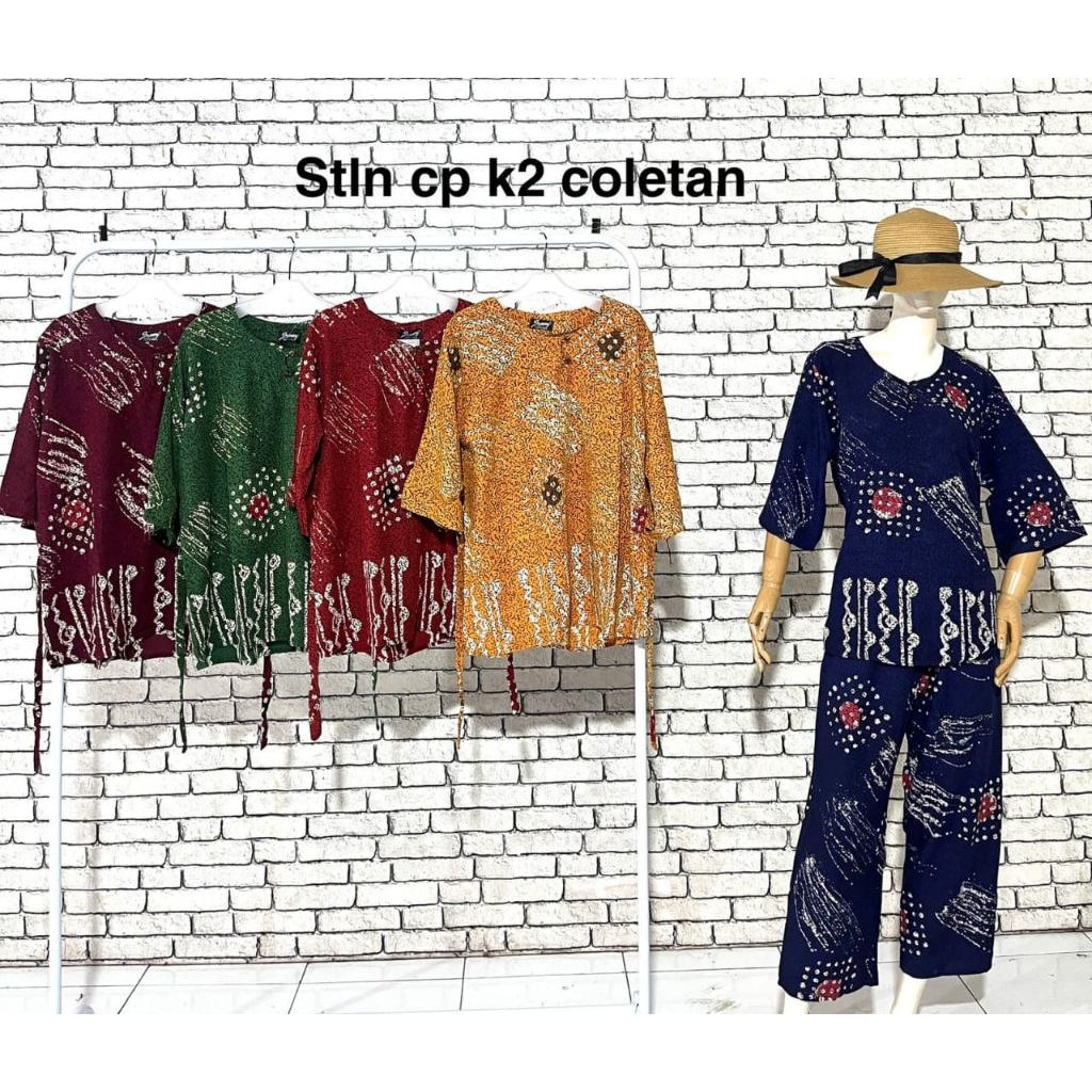 setelan SAMMY Cp standar/setelan batik sammy/setelan rayon batik motif