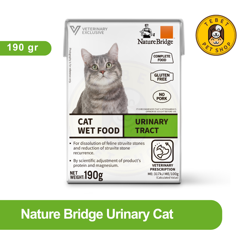 Nature Bridge Urinary Tract 190GR Wet Food Urinary SO Makanan Kucing