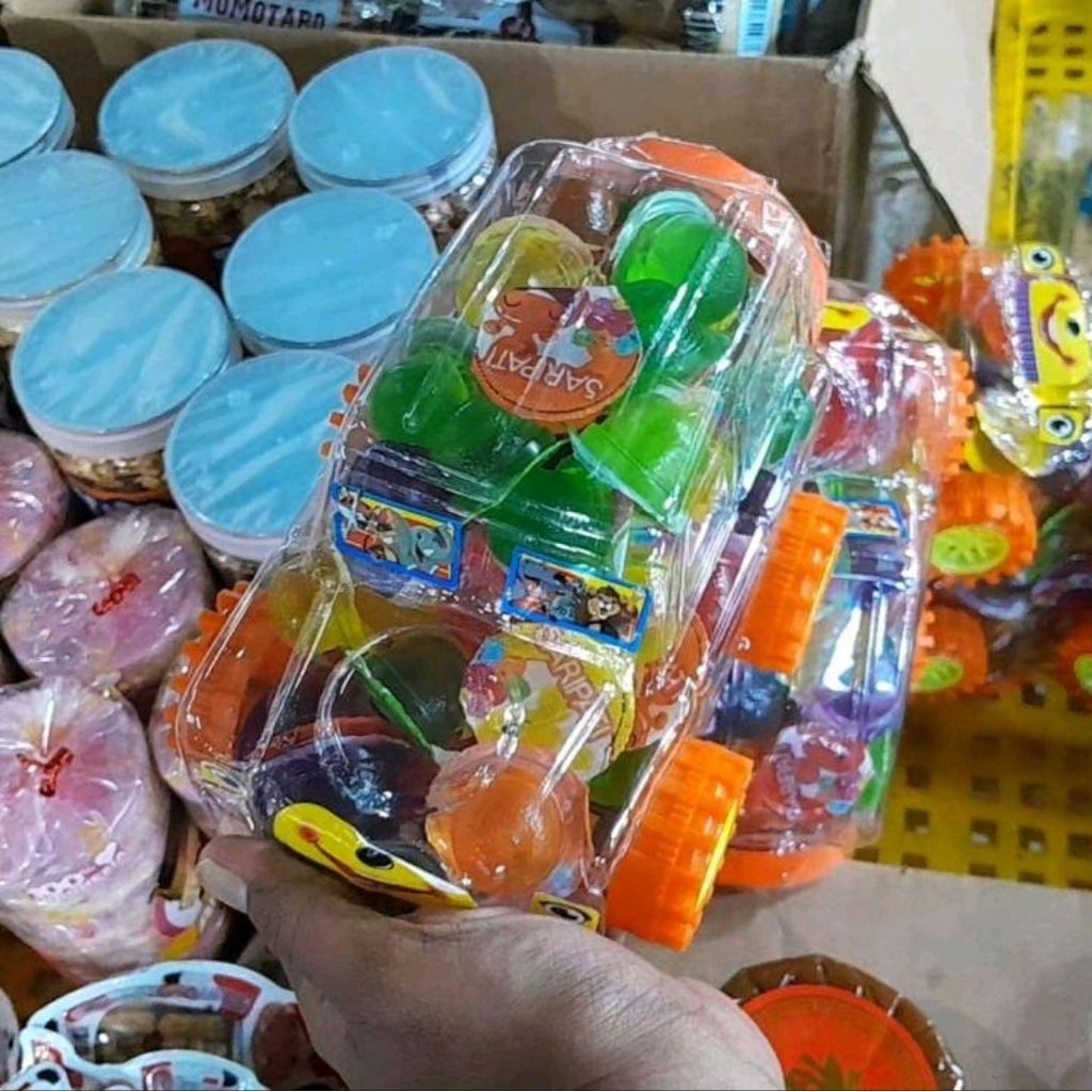 Jelly Agar Agar Mobil Spesial Bentuk Toples / Agar Agar Jelly Bentuk Mobil Original