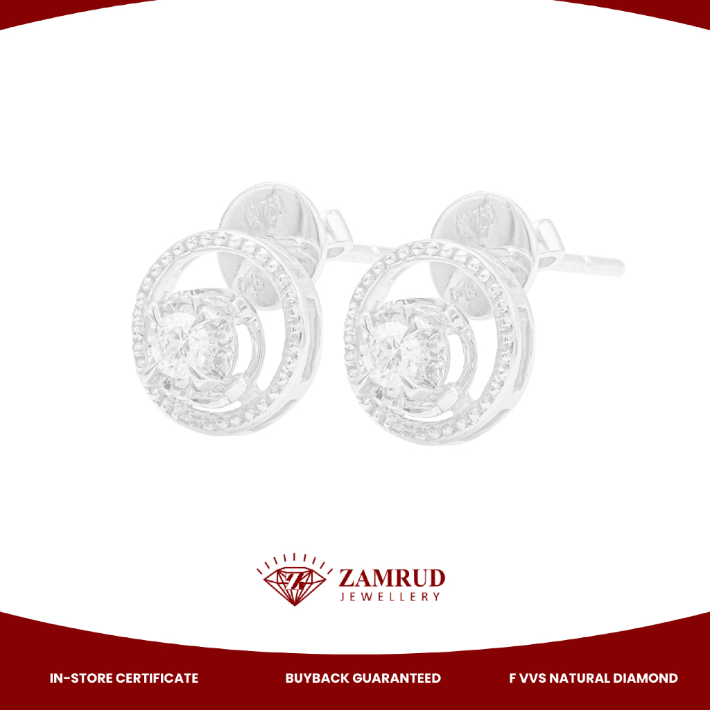 Anting Berlian Solitaire Giwang 36580 ER Zamrud Jewellery