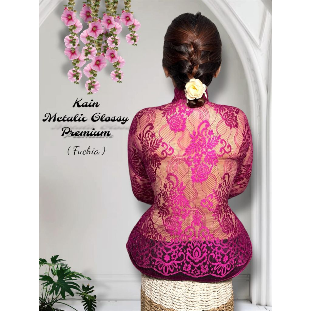 Kain kebaya brokat metalik Semi Italy Tirta Sari Ori jumbo