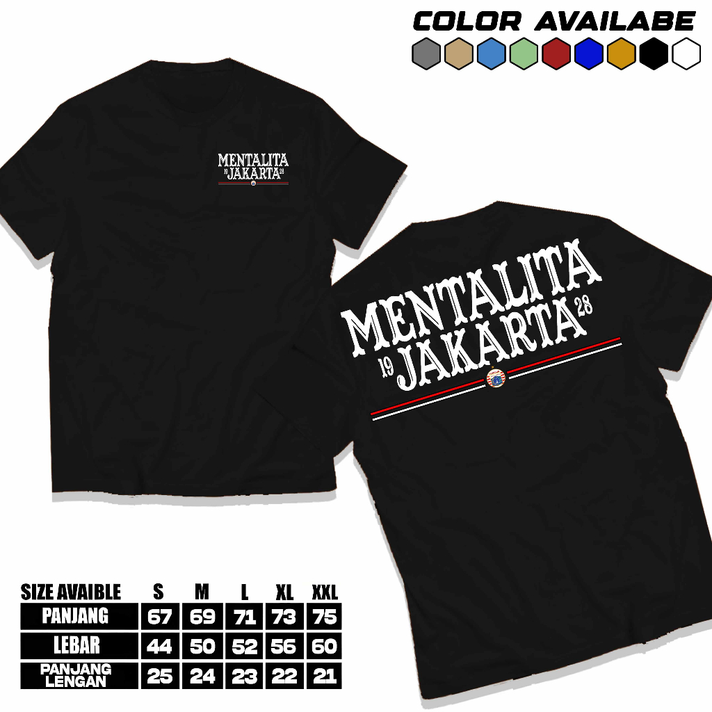 Garuda Baju - Kaos mantalita jakarta 1928 - kaos mantalita persija - kaos lengan pendek - baju distr
