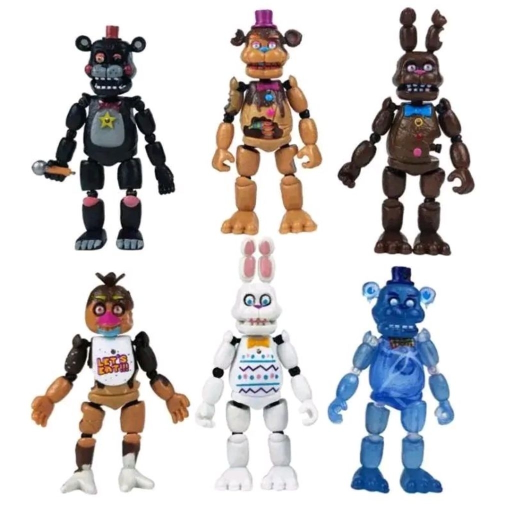 mainan five night at freddy action figure hiasan kue freddy