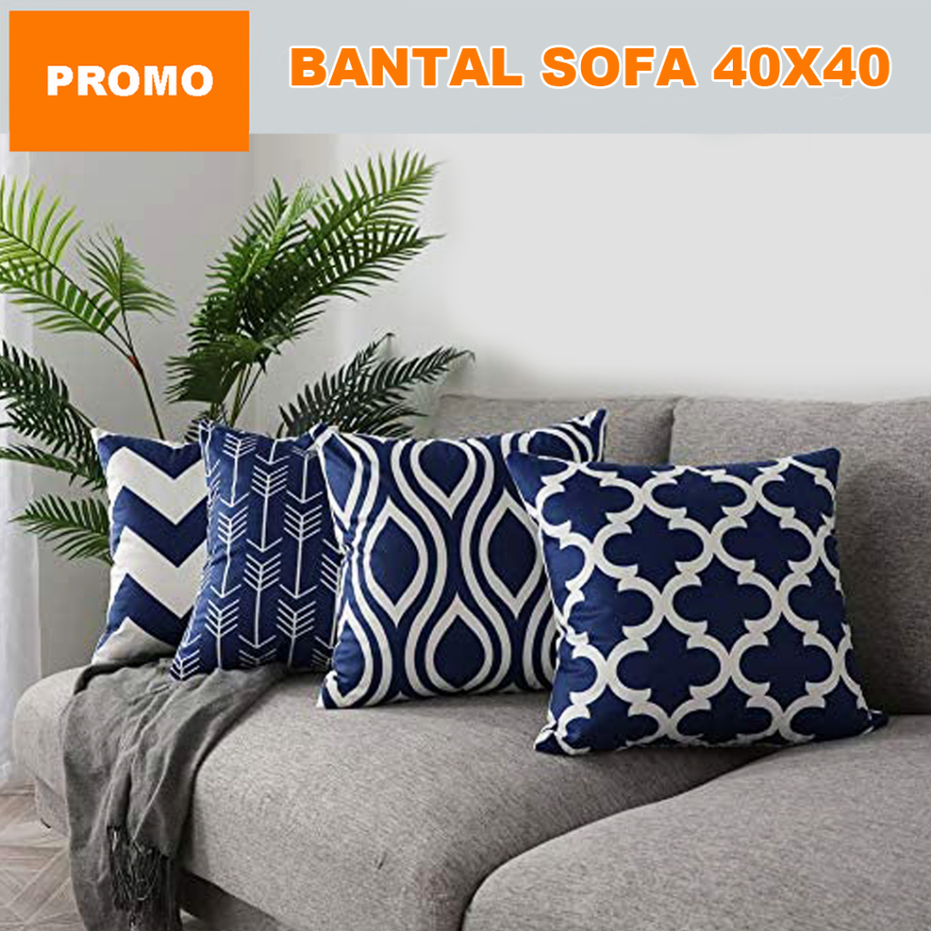 (COD) Bantal Kursi Sofa 40x40 Minimalis Perlengkapan Dekorasi Ruang Tamu Rumah